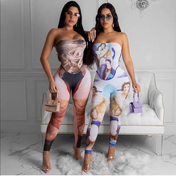 Picasso painting jumpsuit - Picture 3 of 3